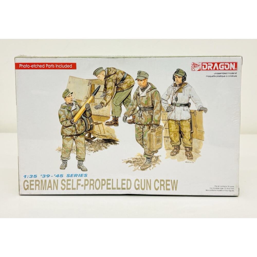 Dragon German Self Propelled Gun Crew 1:35 Plastic Model Kit 6016 New Sealed